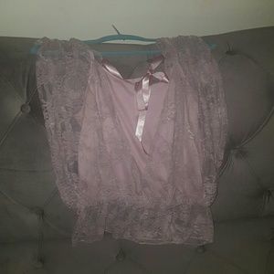 Lace double layered top